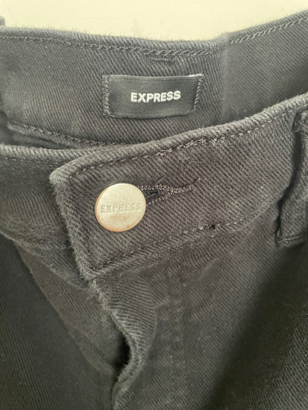 Express Classic Black Mid Rise Boot Stretch Jeans - Picture 2 of 7